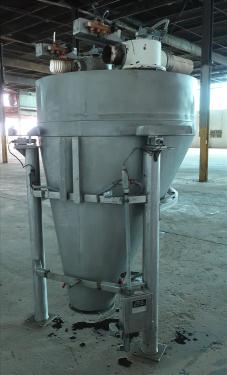 Bin Hopper Silo 45 cu.ft., bulk storage bin, Stainless Steel