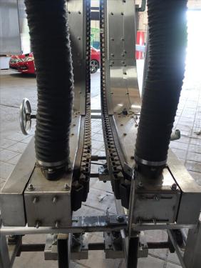 Conveyor AMBEC lowerator Stainless Steel, 38 discharge ht. and 80 infeed ht.