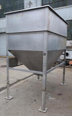 Bin Hopper Silo 84 cu.ft., bulk storage bin, Stainless Steel