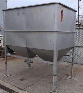 Bin Hopper Silo 126 cu.ft., bulk storage bin, Stainless Steel