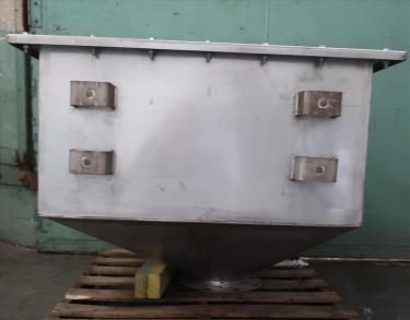 Bin Hopper Silo 23.8 cu.ft., bulk storage bin, Stainless Steel