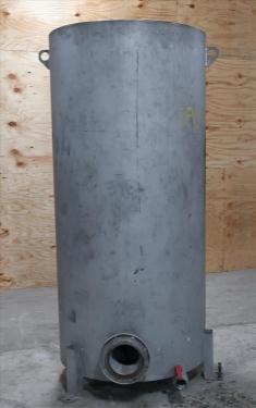 Tank 350 gallon vertical tank, Stainless Steel, flat bottom