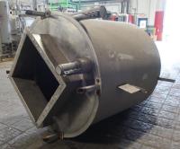 Bin Hopper Silo 85 cu.ft., bulk storage bin, Stainless Steel