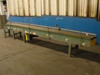 Conveyor 14.5 wide x 165 long size Hytrol powered roller conveyor CS