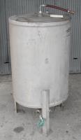 Tank 60 gallon vertical tank, Stainless Steel, flat bottom