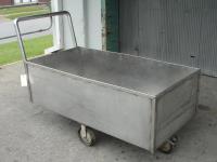 Tank 40 gallon tub, Stainless Steel, flat bottom