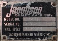 Mill 15/10 hp Jacobson hammer mill model 195DFF, 11 x 11 throat size
