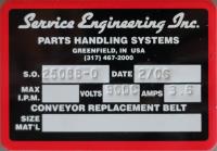 Conveyor Service Engineering, Inc. inclined belt conveyor Stainless Steel, 12 wide, 70.5 discharge height