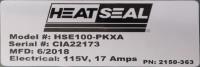 Sealer Heat Seal L bar sealer model HSE100-PKXA, 