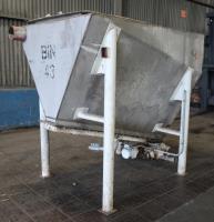 Bin Hopper Silo 96 cu.ft., bulk storage bin, Stainless Steel