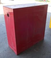 Miscellaneous Equipment tool and parts cabinet, 3 shelf, Justrite, 43w x 18d x 44.25h