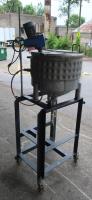 Tank 14 gallon vertical tank, Stainless Steel, 90 psi @330F jacket, conical bottom