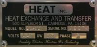 Boiler 40 kw Heat Inc model SL650-WC-483 process temperature control unit, hot oil heater
