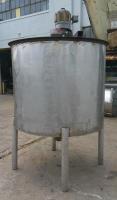 Tank 475 gallon vertical tank, Stainless Steel, Lightnn agitator, conical bottom