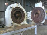 Mill 100 hp Bauermeister & Co. model UT42/USCH UZ42 impact mill, 11 3/8 x 6 7/8 throat size, CS