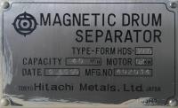 Filters Hitachi Metals, LTD magnetic separator, up to 40 cubic meters per hour enclosed rotating manetic drum model 3050