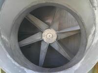 Blower 11,400 cfm centrifugal fan New York Blower model 20 GI, 40 hp, Stainless Steel Contact Parts